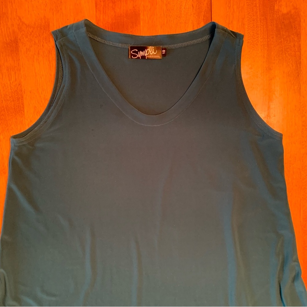Sympli bundle 3 pieces/1 shipping fee Size 10 tunic sheer cover aqua teal black - Picture 4 of 8